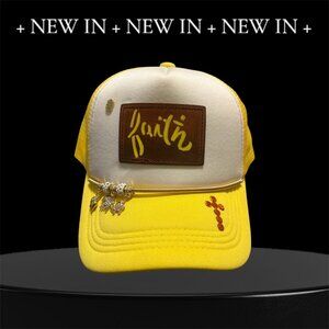 Women Trucker Hat Christian Inspiration Embroidery-Charm Bracelet